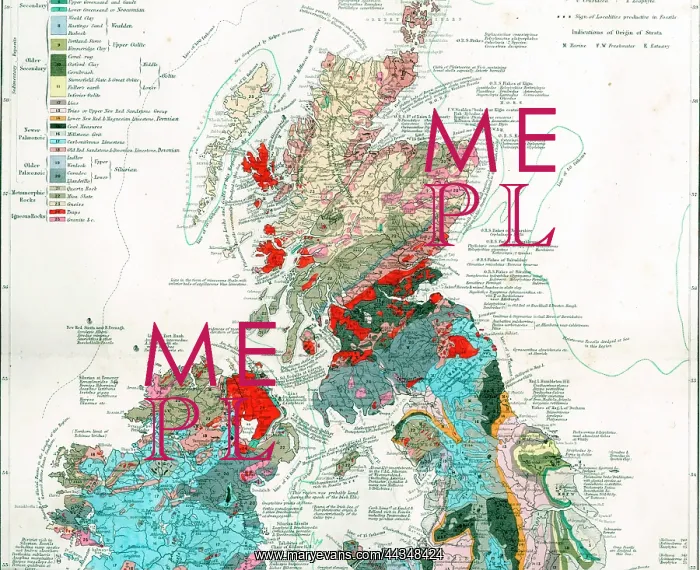  : Paleontological Map of British Isles