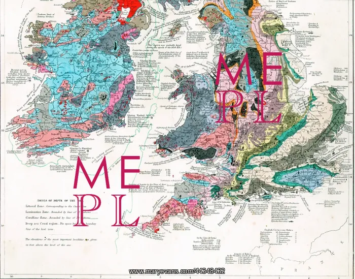  : Paleontological Map of British Isles