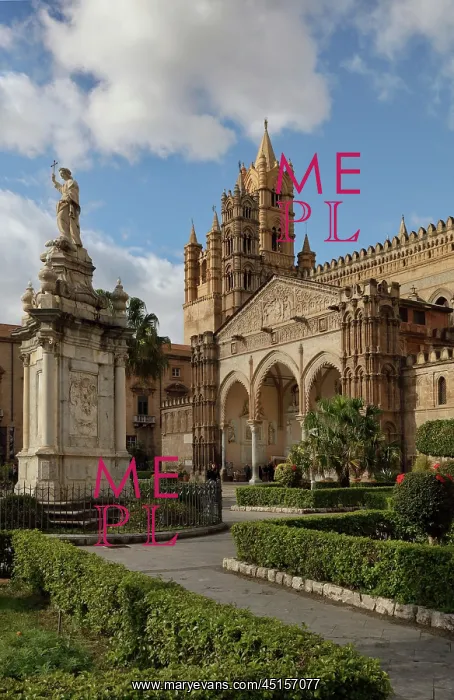 : Palermo Cathedral and St Rosalia, Palermo, Sicily, Italy : Palermo Cathedral and St Rosalia, Palermo, Sicily, Italy