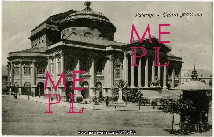 : Palermo - Teatro Massimo Vittorio Emanuele, Sicily, Italy : Palermo - Teatro Massimo Vittorio Emanuele, Sicily, Italy