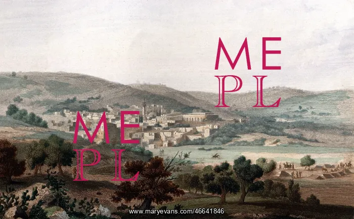: Palestine, Nazareth, chromolithograph, circa : Palestine, Nazareth, chromolithograph, circa