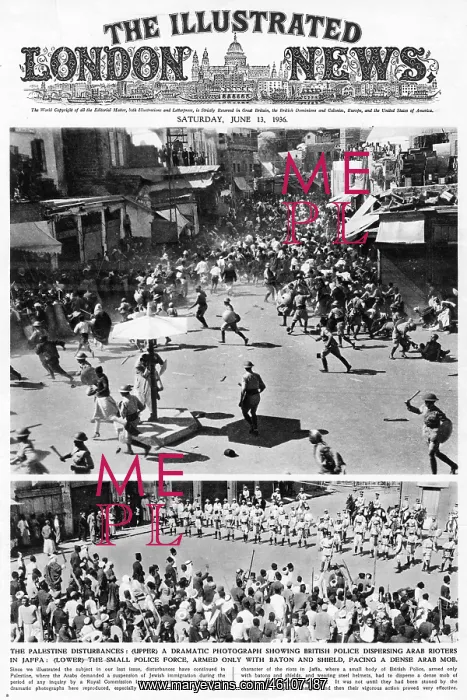 : Palestinian Disturbances 1936 : Palestinian Disturbances 1936