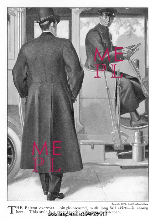 : Paletot Overcoat 1907 : Paletot Overcoat 1907