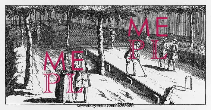 : Pall Mall Game 18th century : Pall Mall Game 18th century
