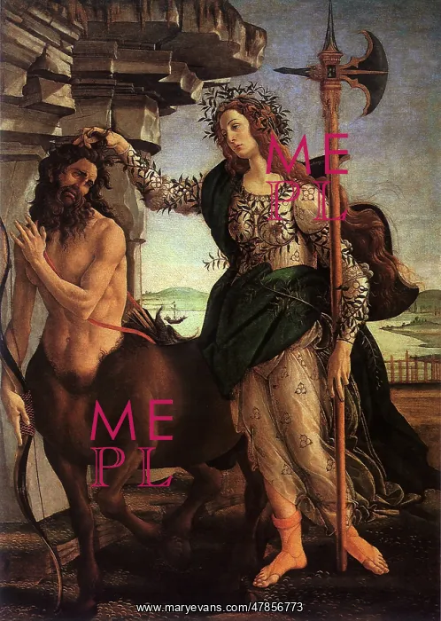  : Pallas and the Centaur, by Botticelli