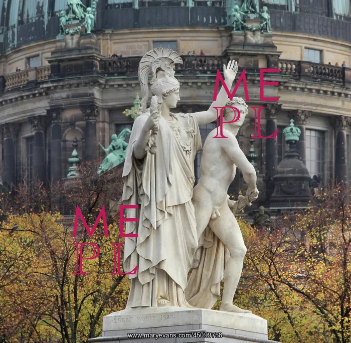 : Pallas statue, Palace Bridge, Berlin, Germany : Pallas statue, Palace Bridge, Berlin, Germany
