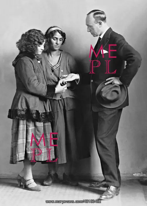 : Palm reading, 1935 : Palm reading, 1935