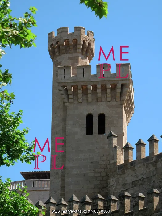 : Palma, Mallorca, Spain, - Almudaina Royal Palace : Palma, Mallorca, Spain, - Almudaina Royal Palace