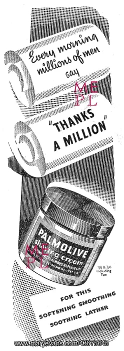 : Palmolive Shaving Cream : Palmolive Shaving Cream
