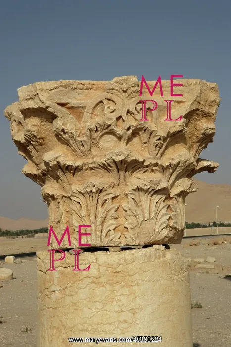  : Palmyra. Detail of acanthus column capital, Palmyra, Syria