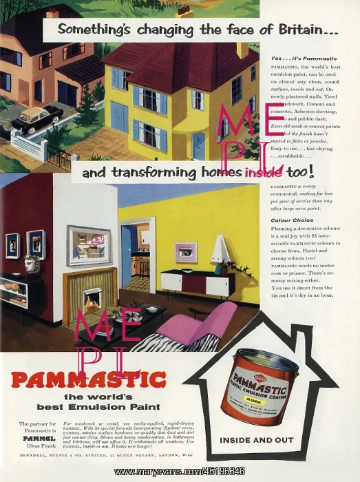 : Pammastic emulsion paint advertisement : Pammastic emulsion paint advertisement