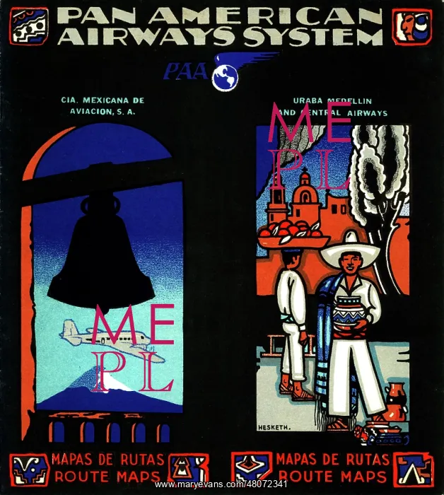: Pan American Airways System route maps : Pan American Airways System route maps