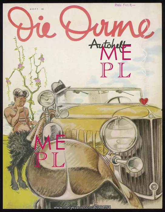 : PAN FIGURE & CAR C1930 : PAN FIGURE & CAR C1930