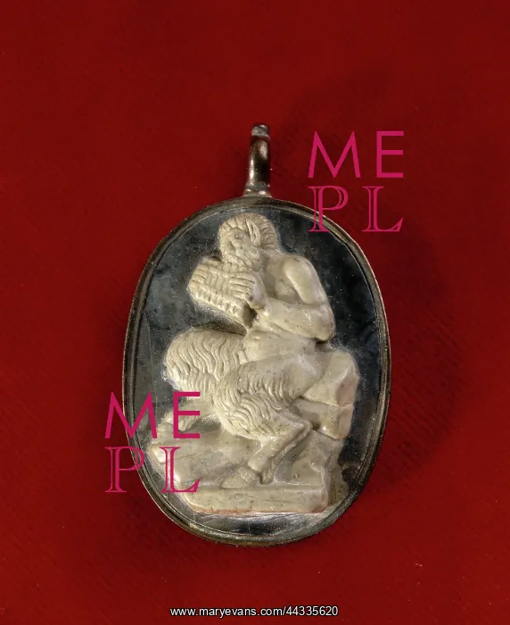: Pan playing his pipe, cameo : Pan playing his pipe, cameo