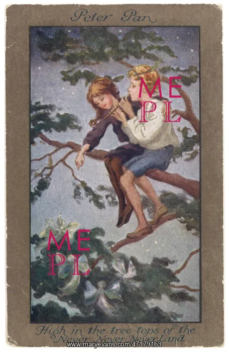 : Pan and Wendy Sit - Postcard : Pan and Wendy Sit - Postcard