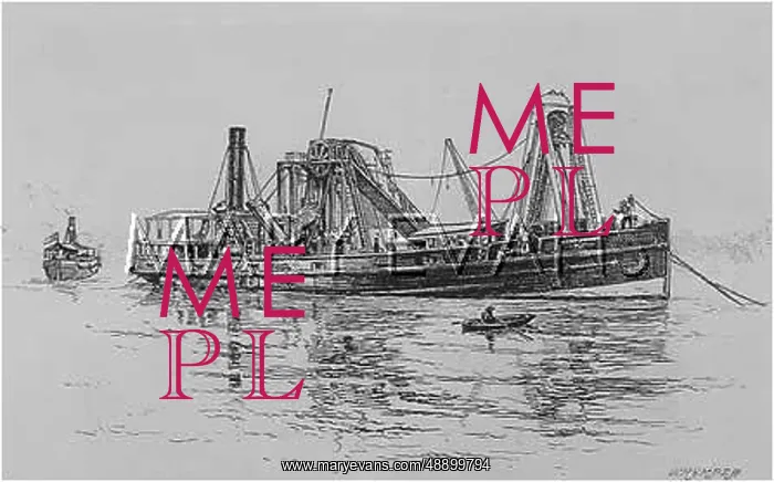 : PANAMA DREDGER 1 1889 : PANAMA DREDGER 1 1889