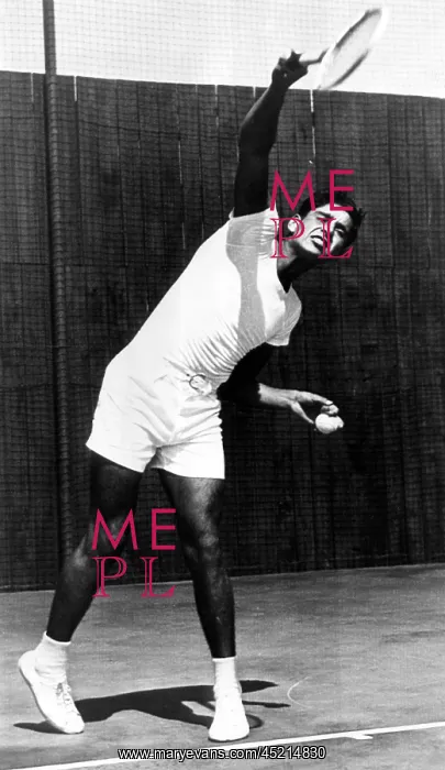 : Pancho Gonzales in the final match of the ? : Pancho Gonzales in the final match of the ?
