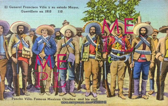 : Pancho Villa and his staff - Mexico : Pancho Villa and his staff - Mexico