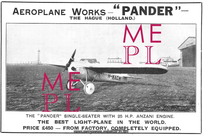 : Pander Light Aeroplane. H-NACM : Pander Light Aeroplane. H-NACM