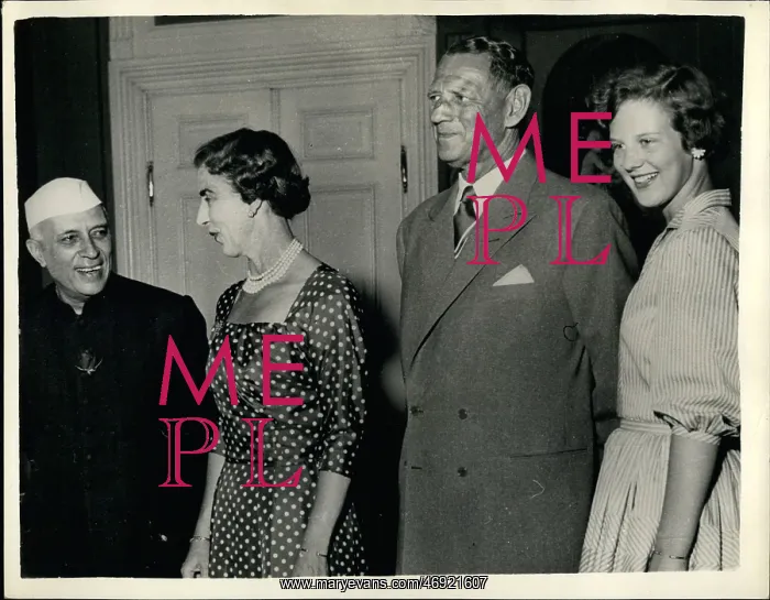 : Pandit Nehru visiting Danish royalty : Pandit Nehru visiting Danish royalty