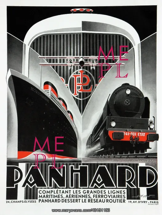 : Panhard travel poster : Panhard travel poster