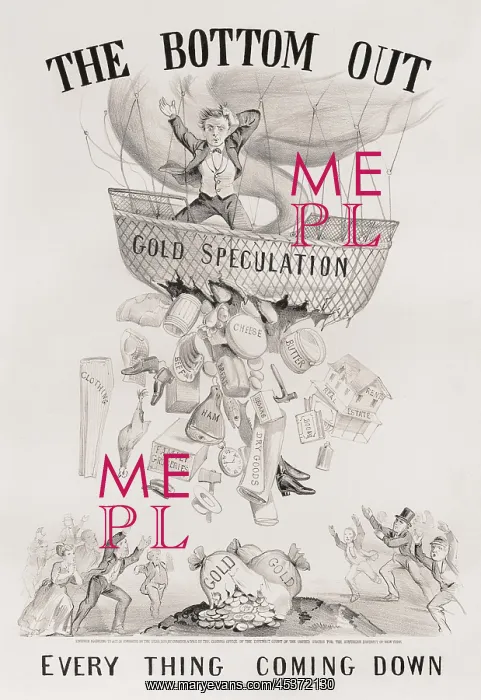 : Panic of 1869. Political cartoon shows Everything : Panic of 1869. Political cartoon shows Everything