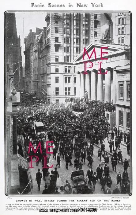 : Panic Scene in New York 1907 : Panic Scene in New York 1907