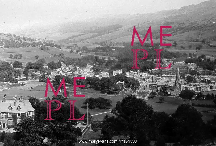  : Panorama of Ambleside, Lake District, Victorian period