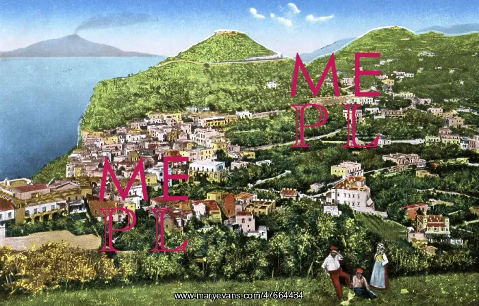 : Panorama of Capri, Italy : Panorama of Capri, Italy