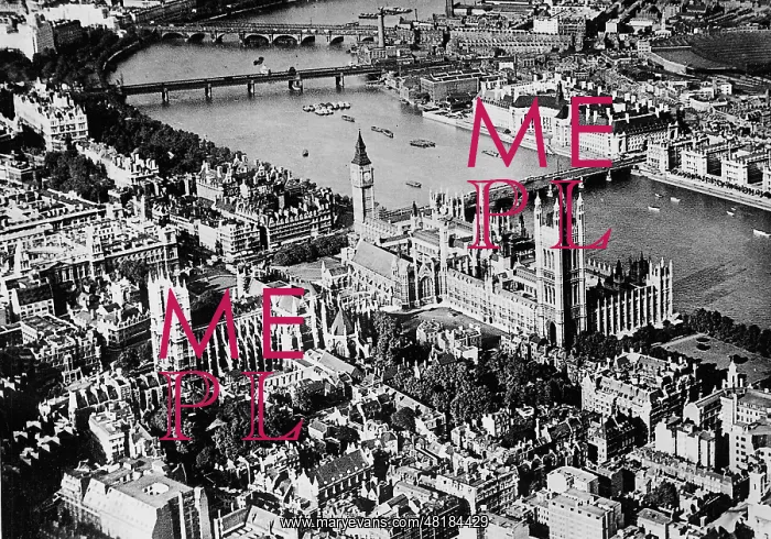 : Panorama of London with the Thames, 1936 : Panorama of London with the Thames, 1936