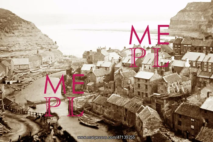  : Panorama of Staithes, Victorian period