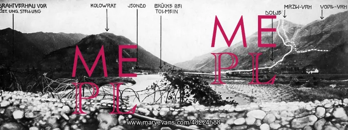 : Panorama of the Tolmin bridgehead, 1917 : Panorama of the Tolmin bridgehead, 1917