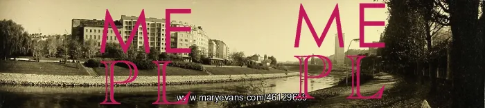  : Panoramic photograph of the Donau canal from
