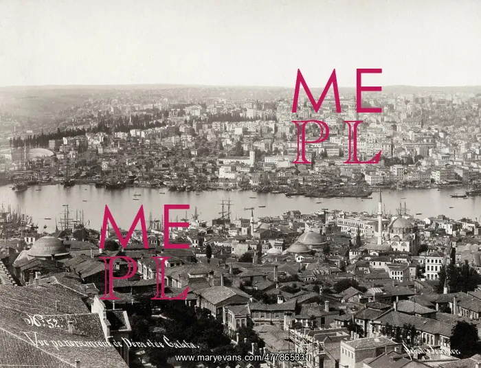 : Panoramic rooftop view Constantinople, Istanbul, Turkey : Panoramic rooftop view Constantinople, Istanbul, Turkey