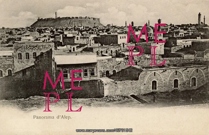  : Panoramic view of Aleppo, Syria - view toward the Citadel