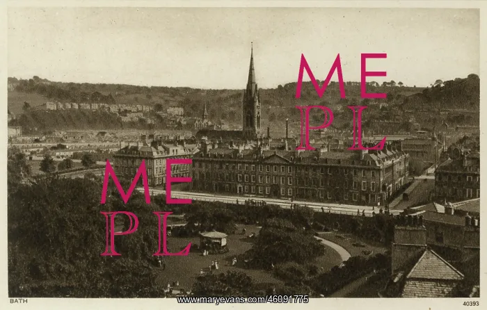 : Panoramic View of Bath, Somerset : Panoramic View of Bath, Somerset