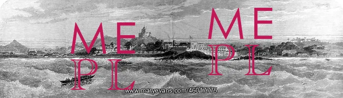 : Panoramic view of Cape Coast Castle 1874 : Panoramic view of Cape Coast Castle 1874