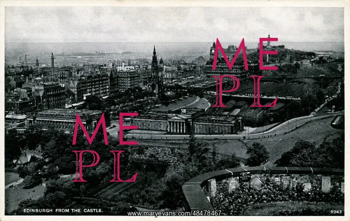 : Panoramic View, Edinburgh, Midlothian : Panoramic View, Edinburgh, Midlothian