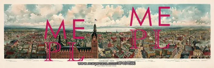 : Panoramic view of Milwaukee, Wisconsin : Panoramic view of Milwaukee, Wisconsin