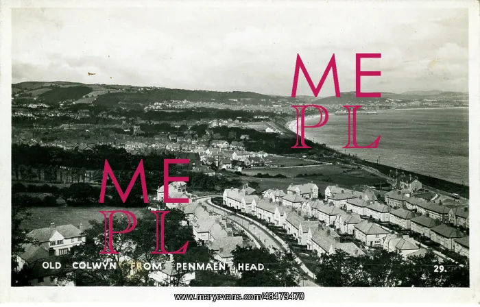 : Panoramic View, Old Colwyn, Caernarvonshire : Panoramic View, Old Colwyn, Caernarvonshire