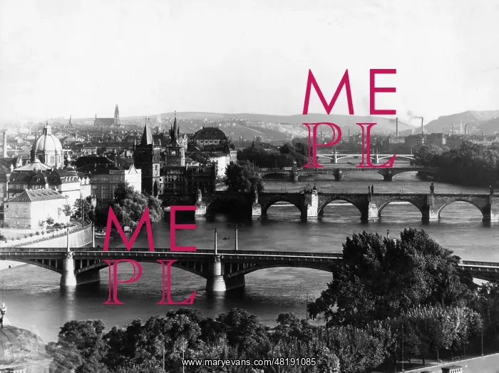 : The panoramic view of Prague, 1942 : The panoramic view of Prague, 1942