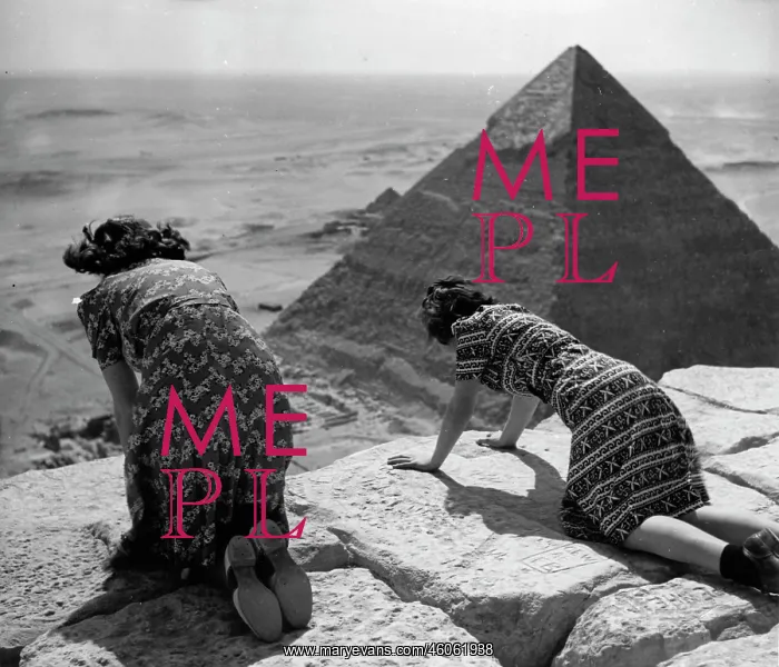 : Panoramic view from the top of a pyramid : Panoramic view from the top of a pyramid