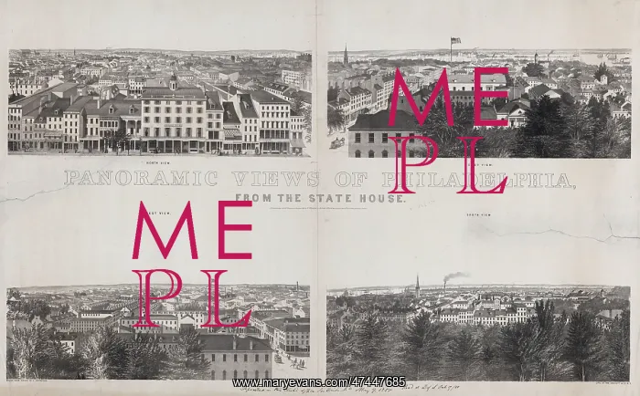 : Panoramic views of Philadelphia, from the state house : Panoramic views of Philadelphia, from the state house