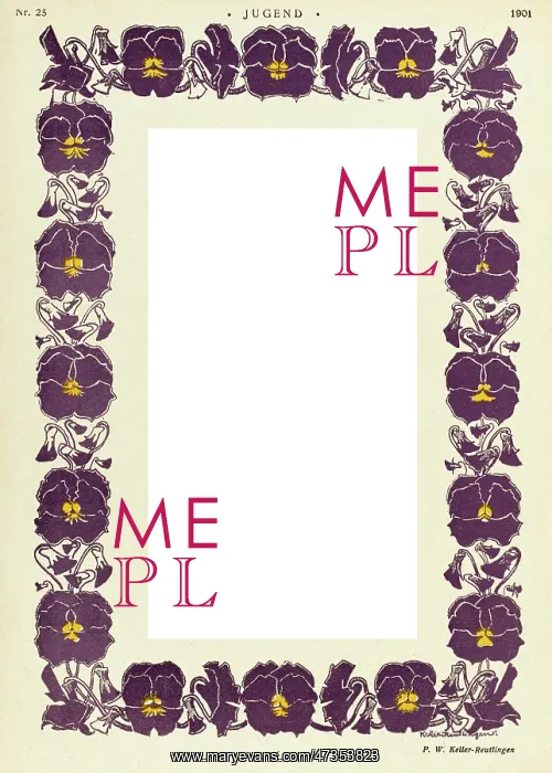 : Pansy Border - Jugend 1901 : Pansy Border - Jugend 1901