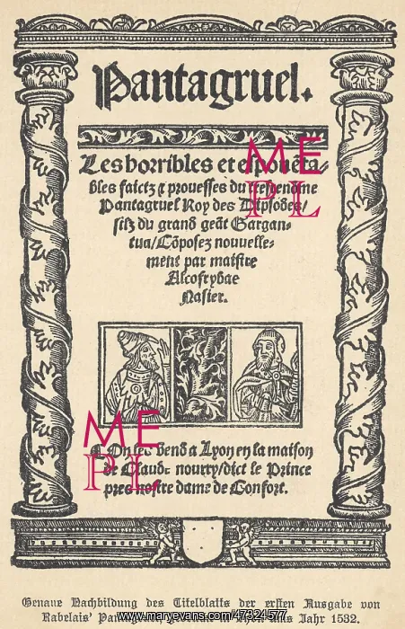 : PANTAGRUEL / FIRST EDITION : PANTAGRUEL / FIRST EDITION