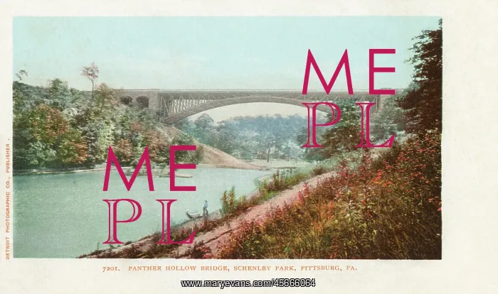 : Panther Hollow Bridge, Schenley Park, Pittsburg, USA : Panther Hollow Bridge, Schenley Park, Pittsburg, USA