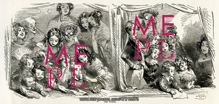 : Pantomime audience 1850 : Pantomime audience 1850