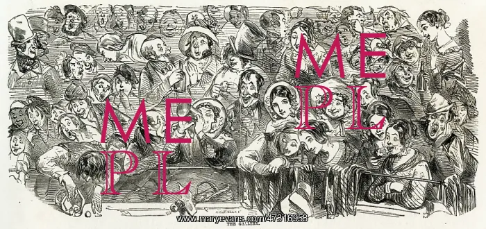 : Pantomime audience 1850 : Pantomime audience 1850