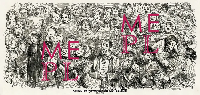 : Pantomime audience 1850 : Pantomime audience 1850