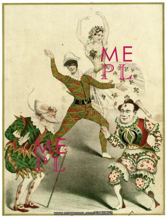 : Pantomime Characters, Commedia dell'Arte : Pantomime Characters, Commedia dell'Arte